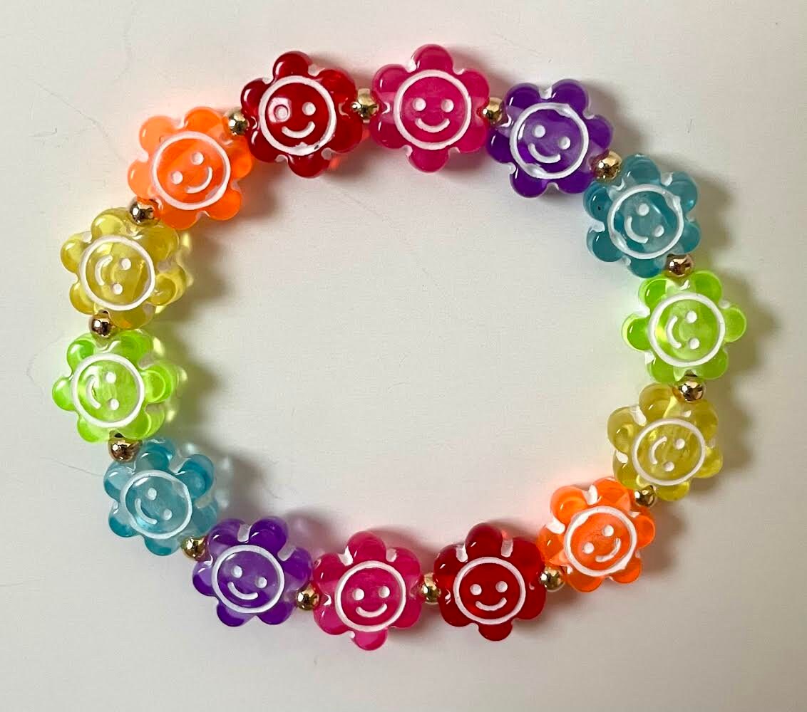  E EMZHOLE Boho Bracelets,Colorful Rainbow Y2K