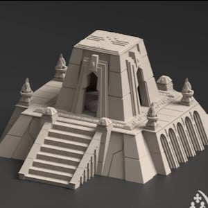 Tabletop Terrain, Futuristic Egyptian Temple