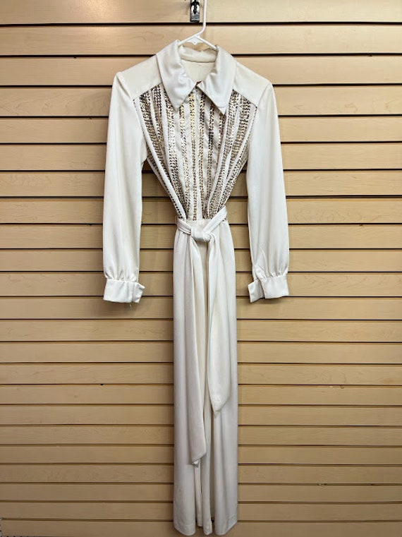 vintage cream sequin Gem