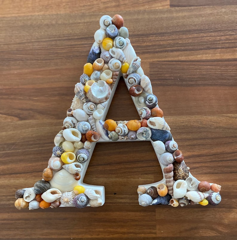 Wedding Initial Decoration Personalized Seashell /home Decor (20.5x20cm ...
