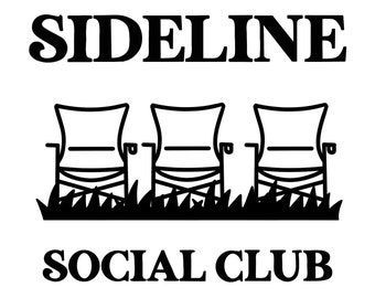 Sideline Social Club SVG y PNG/ calcomanía/ deportes/ Pegatina