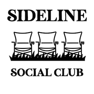 Sideline Social Club SVG e PNG/decalcomania/sport/adesivo
