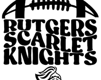 Rutgers Scarlet Knights SVG y PNG/ Calcomanía/ Pegatina/ Fútbol