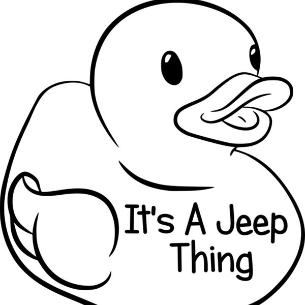 Rubber Duck Jeep Svg - Etsy Canada