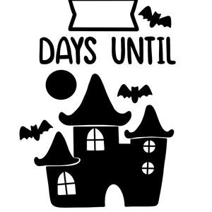 Halloween Countdown SVG and PNG/ Decal/ Sticker