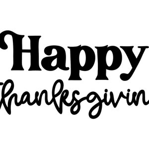 Joyeux Thanksgiving SVG et PNG/ Décalcomanie/ Autocollant/ Thanksgiving