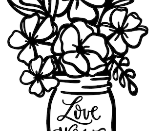 Liefde groeit hier SVG en PNG/sticker/sticker