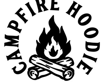 Campfire Hoodie SVG and PNG/ Decal/ Sticker