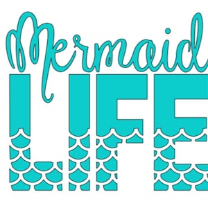 Mermaid Life SVG/ Decal/ Sticker