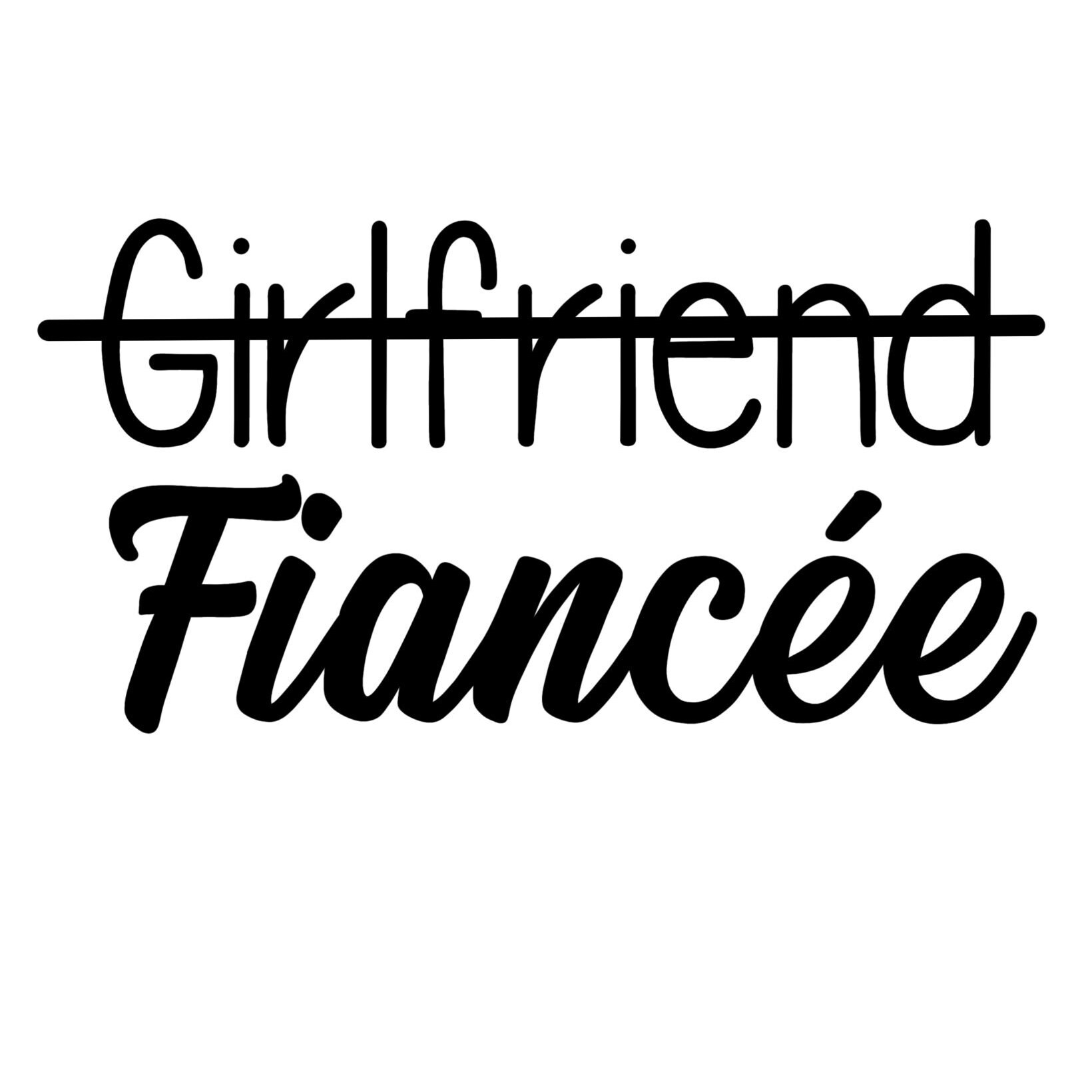 Girlfriend, Fiancee, Wife SVG and PNG/ Decal/ Sticker/ Marriage ...