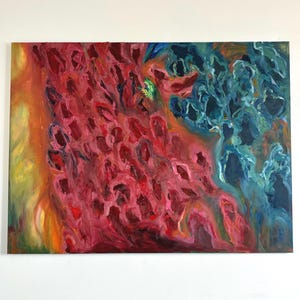 Abstract Modern Large Original Oil Painting