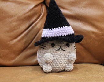 Witch Crochet Halloween Cat PATTERN ONLY