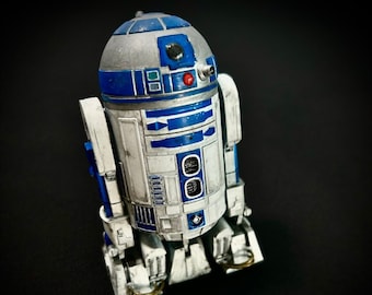 R2D2 from Star Wars resin 3D print highly detailed