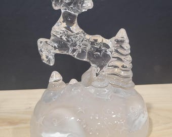 ヴィンテージ クリスタル・ダルク ルドルフ 赤鼻のトナカイ 鉛