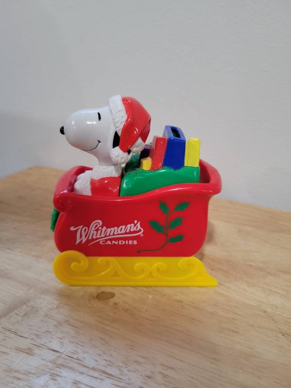 Vintage Snoopy Candy Cane Christmas Ornament - All The Decor