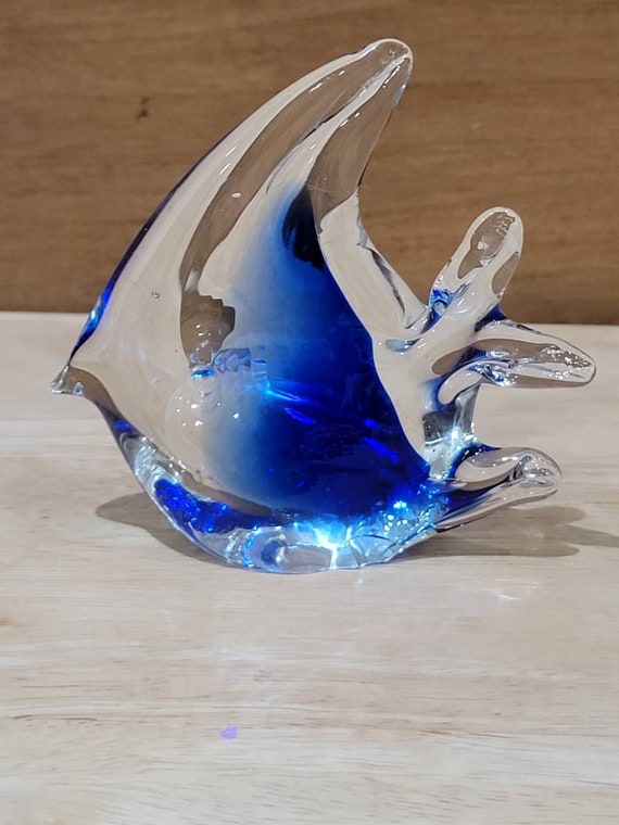 Aqua Angel Fish Glass Bead