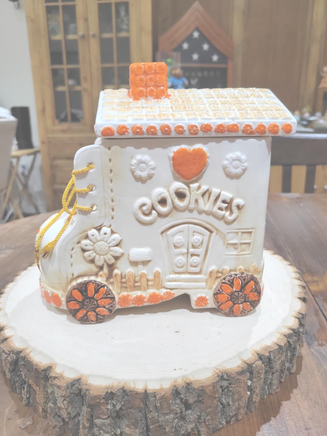 動確済！ WAVE COOKIE JAR クッキージャー 小物入れ 平成レトロ 動確済