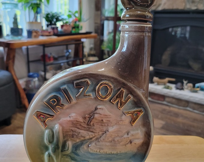 1968 Jim Beam arizona Bourbon Whiskey Decanter Grand Canyon State Etsy