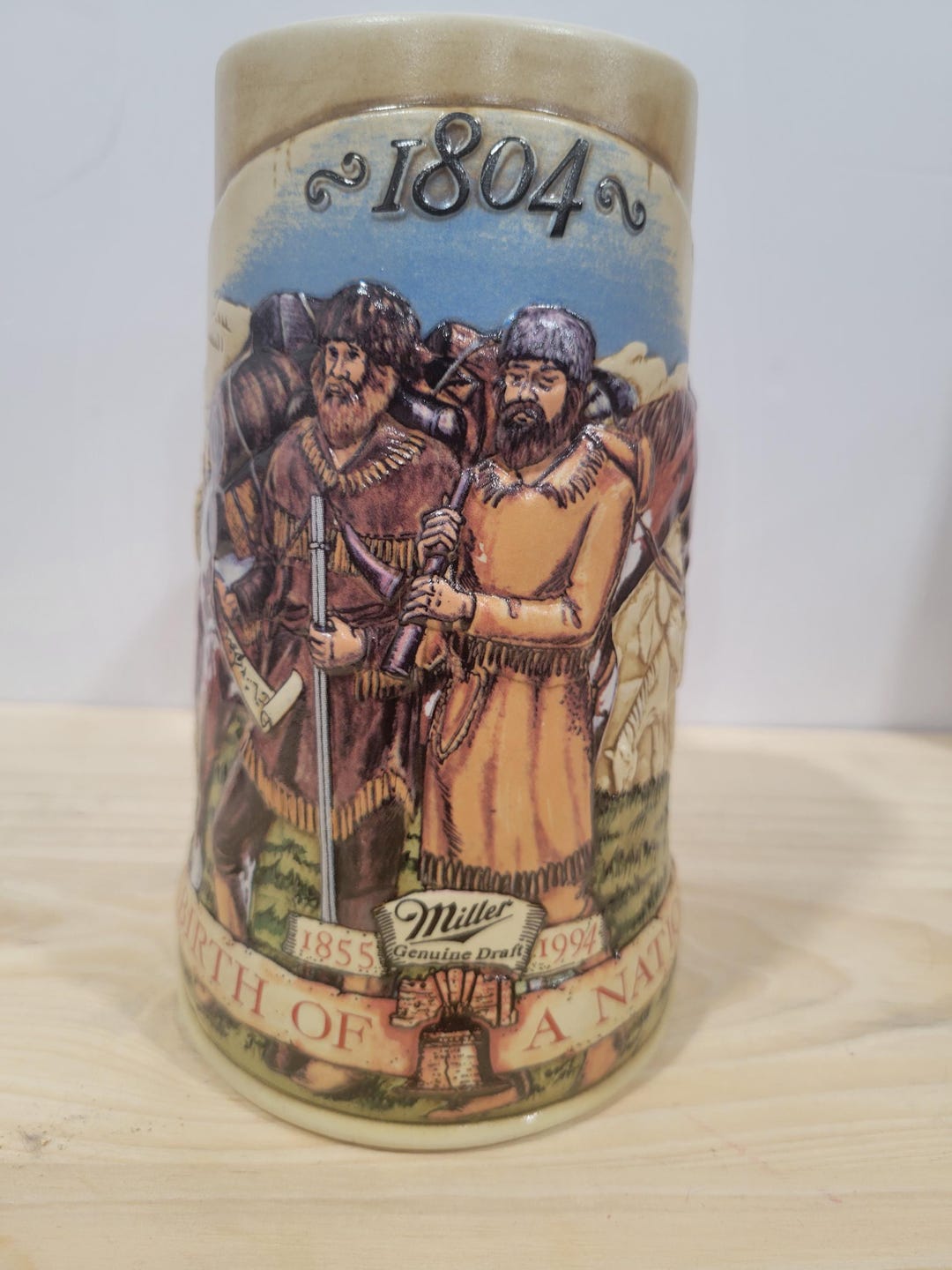 Vintage Miller Genuine Draft Stein - 1804 Lewis & Clark Expedition