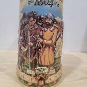 Vintage Miller Genuine Draft Stein - 1804 Lewis & Clark Expedition - Birth of a Nation