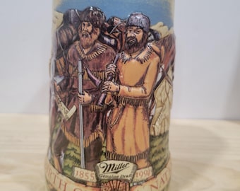 Vintage Miller Genuine Draft Stein - 1804 Lewis & Clark Expedition - Birth of a Nation