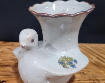 Vintage Japanese Kutani Ware Bud Vase by Kitamura Takashi in