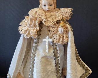 Kindje Jezus van Praag Iesulus Pragensis Katholieke heilige Heilige Altaar Standbeeld Aurenta Figural Tsjechië