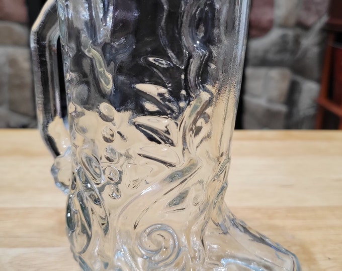 Vintage Cowboy Boot -BEER-MUG-STEIN Pale-Ale Root Beer Sarsparilla Made in Mexico, Cowboy Decor, Rustic Cabin, Father's Day gift