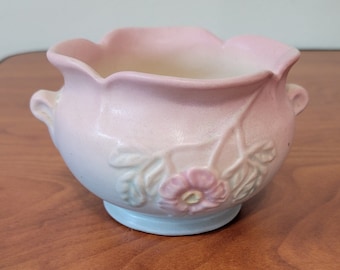 Vintage Hull Pottery Wild Flower Planter, Pink & Yellow #64