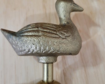 Vintage Solid Brass Faucet Spigot for Hose with Duck Unique Outdoor Garden Decor Garden or Father's Day Gift Idea