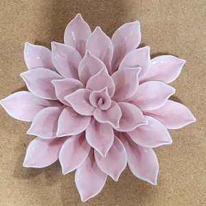 Vintage Opalhouse Pink Porcelain Carnation Flower Wall Decor Target Decor Home Housewarming Gift