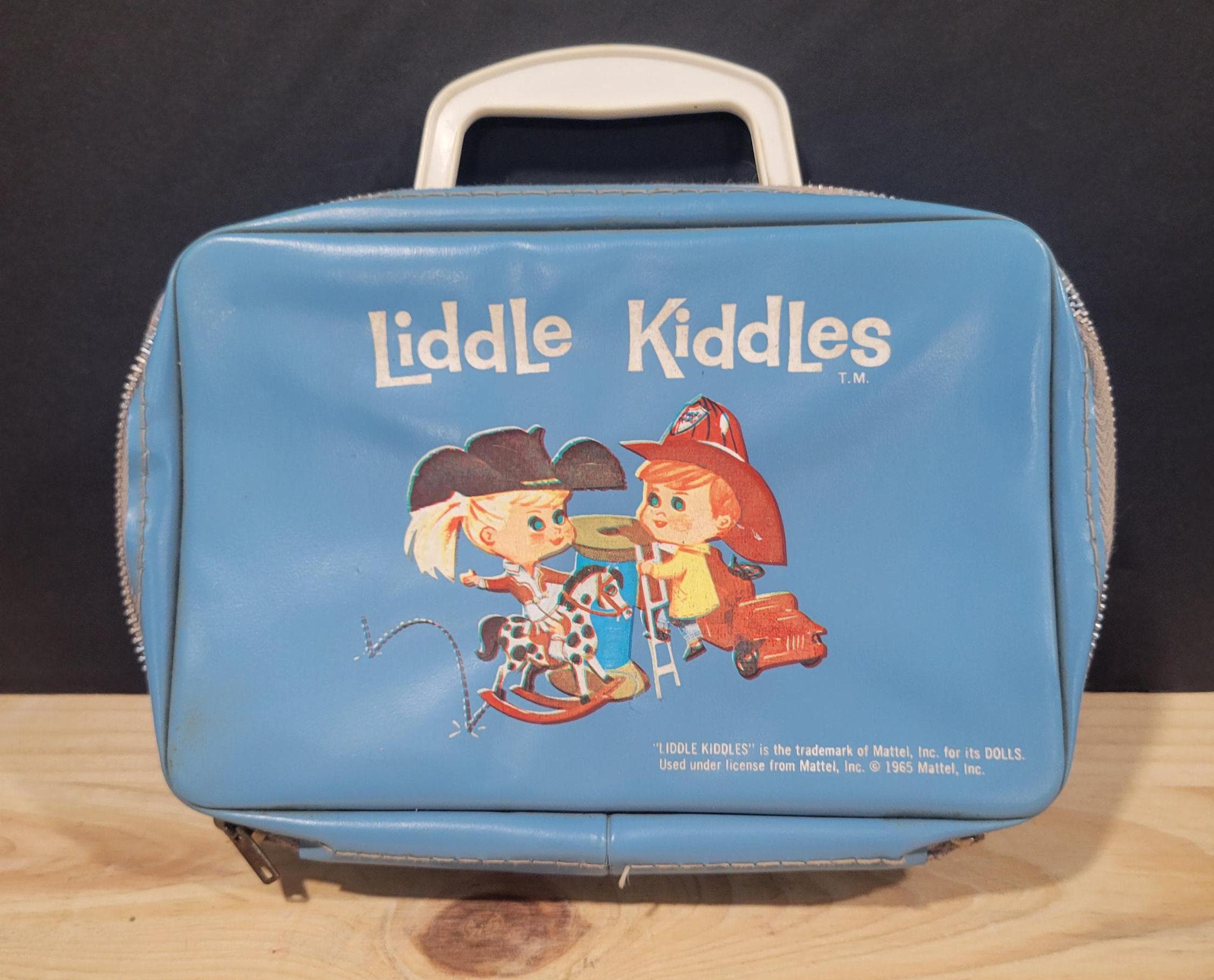 レア【シュリンク、ステッカー付】KIDS - US ORIGINAL LP Vintage 1965 Mattel Liddle Kiddles Aqua Vinyl Zippered Case - Etsy