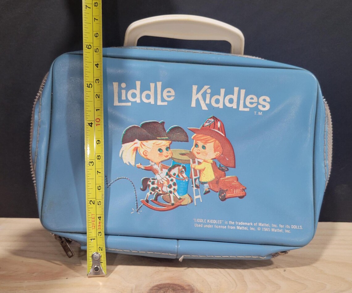 Vintage 1965 Mattel Liddle Kiddles Aqua Vinyl Zippered Case - Etsy