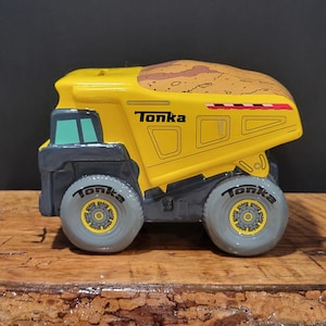 Hasbro 2014 Tonka Truck Dump Truck Cofrinho de Cerâmica Cofrinho para Meninos Cofrinho Caminhão Grande
