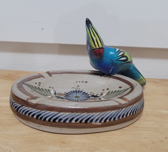 ヴィンテージ 1970 年代 メキシコ フォークアート コンゴウインコ