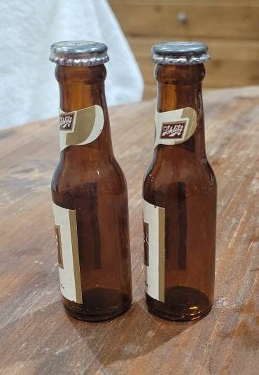 ヴィンテージ シュリッツ ビール瓶型 塩コショウ入れ ミニチュア