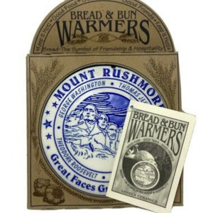 Bread and Bun Warmer Mount Rushmore Souvenir Fine Porcelain Collectable by Seneca Ceramics