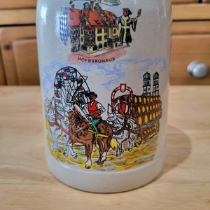 Vintage West Germany MUNCHEN Bierkrug, 0,5-Liter-Keramikbecher München, Perfekter Zustand, Oktoberfest 14,5 cm hoch x 4 cm Basis