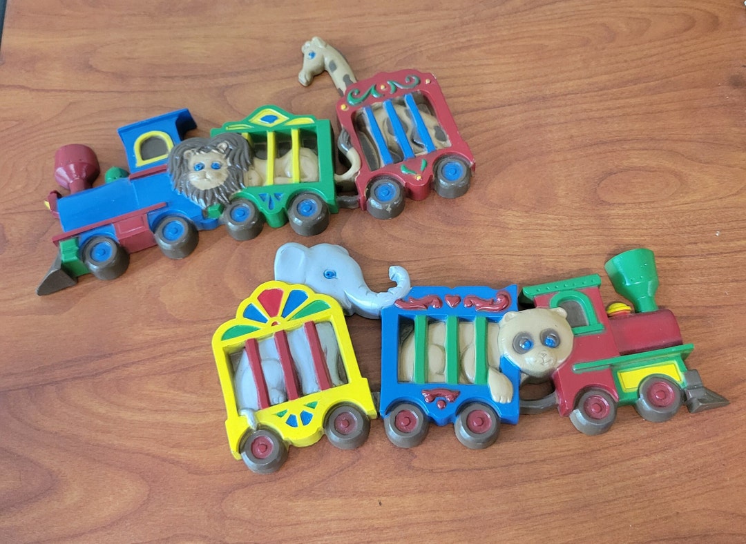 ヴィンテージ バーウッド サーカス トレイン ウォール プレート ベビー