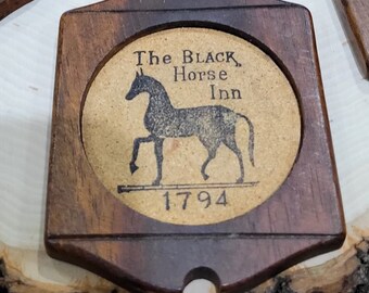 ブラック ホース イン 1794 コースター ダークウッド 7 枚セット 状態