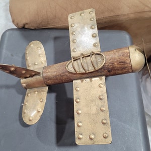 Vintage Wood and Metal Single Propeller Retro Style Airplane Unique - Etsy