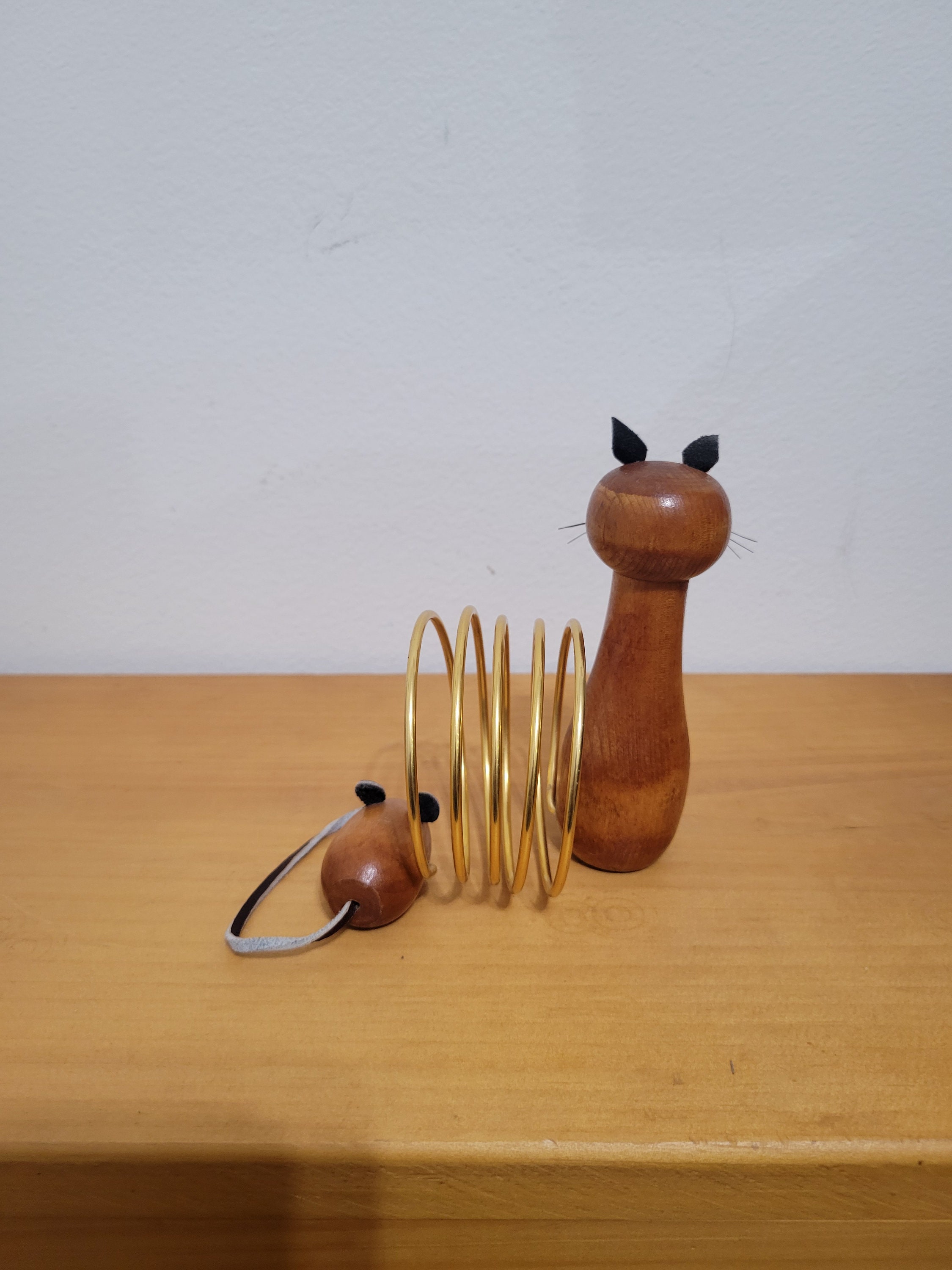 Vintage Mid Century Teak Cat Letter Holder, Japan Kitten Kitsch - Etsy