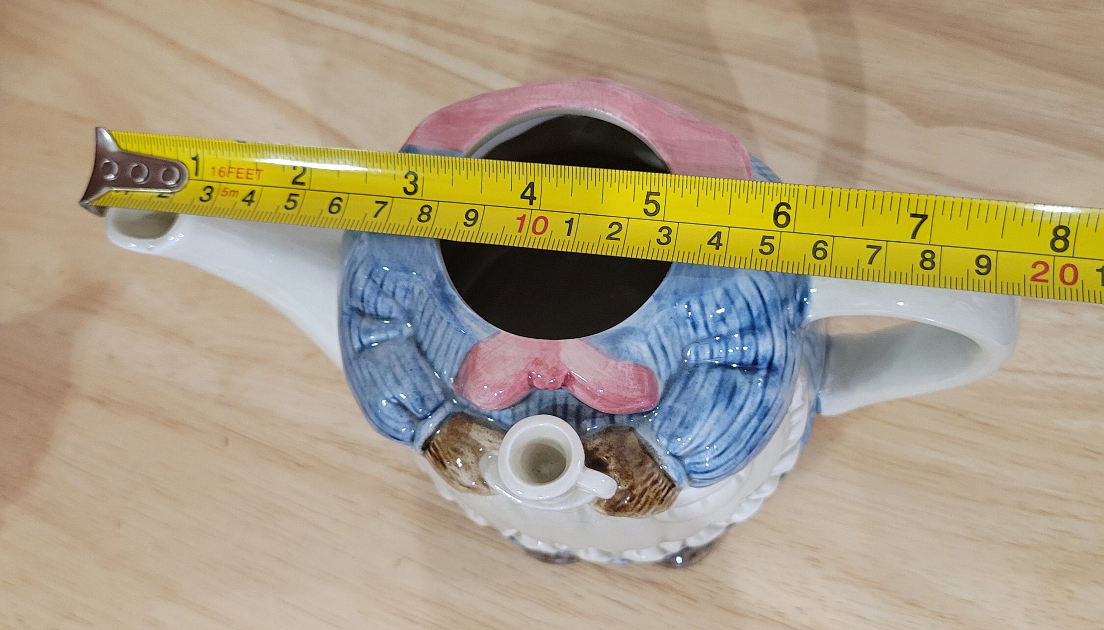 Vintage Otagiri Mrs Whiskers Kitty Cat Teapot, Hand Painted