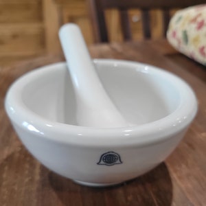 White Marble Mortar and Pestle Set 8 Natural Stone, Heavy Evil Eye, Boat  Style Mortar Set