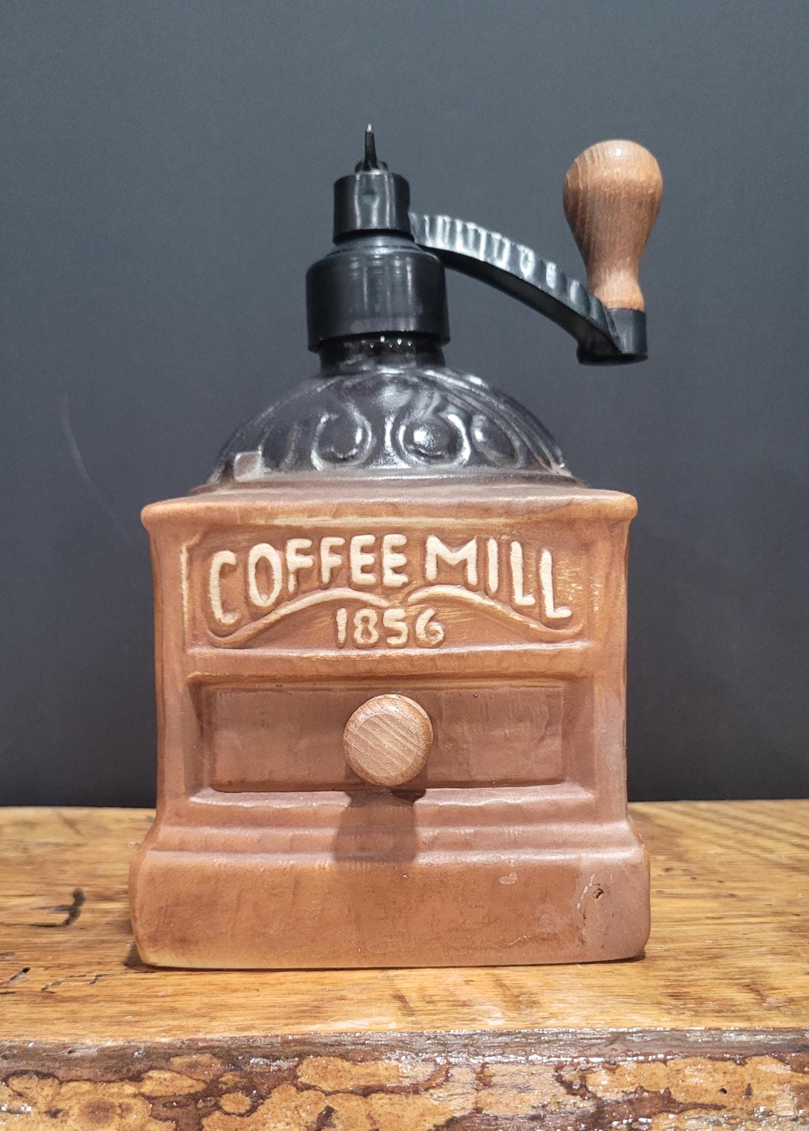 きーままーまー1970’s Insty-Prints ビンテージ貯金箱 Vintage Jim Beam 1979 Coffee Grinder Box 1856 Coffee Mill Empty
