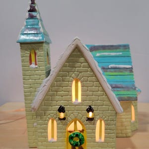 Vintage Department 56 Exclusive Snowhouse Series STONE CHURCH 5083-0 (1982-1984) Zeer zeldzame vondst uitstekende staat Snow Village Dept 56