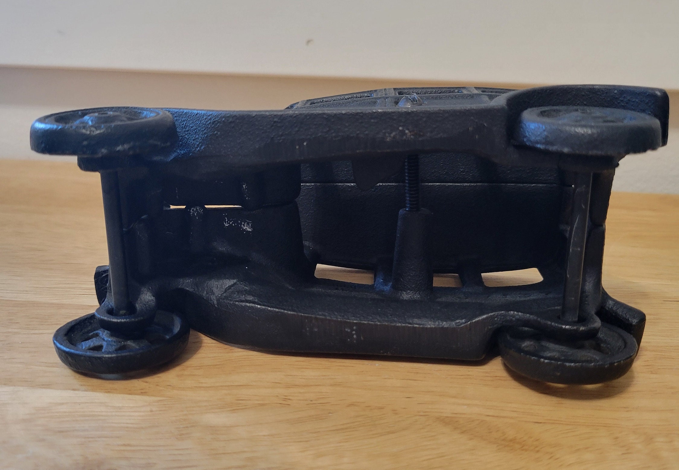 Vintage Black Cast Iron Car Heavy Metsl Toy - Etsy