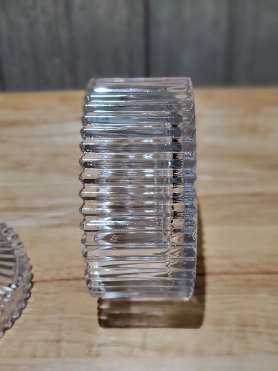 Vintage Small Canister & Lid Diamond Fire by MIKASA … Gem