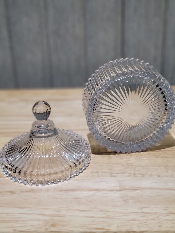 Vintage Small Canister & Lid Diamond Fire by MIKASA … Gem