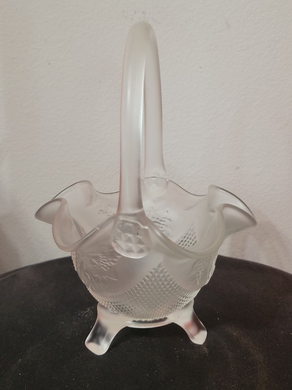 フェントン フリルバスケット(花柄)